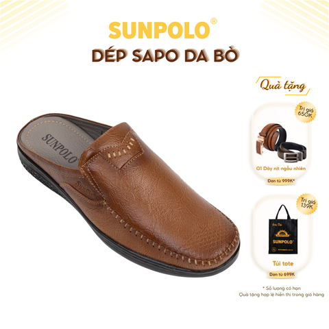 Dép sapo nam SPO330 da bò