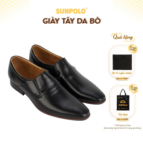 Giày Tây Nam MU8003 Da Bò Cao Cấp SUNPOLO