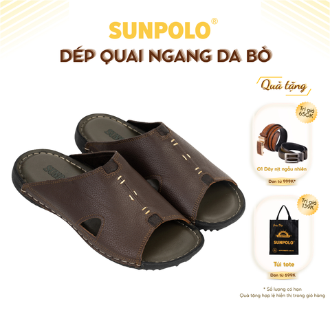 Dép Quai Ngang Nam DQN012 Da Nam Cao Cấp