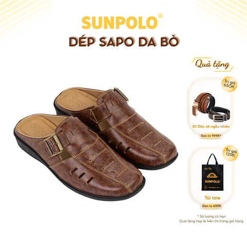 Dép Sapo Nam SPO005 Da Bò