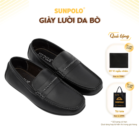 Giày lười nam LS4041 da bò