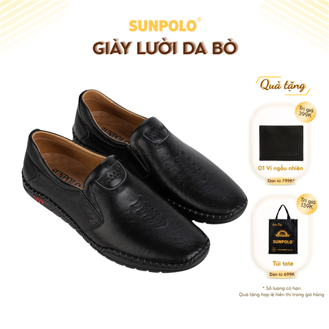 Giày lười da bò CS5052 Trẻ trung Nam tính
