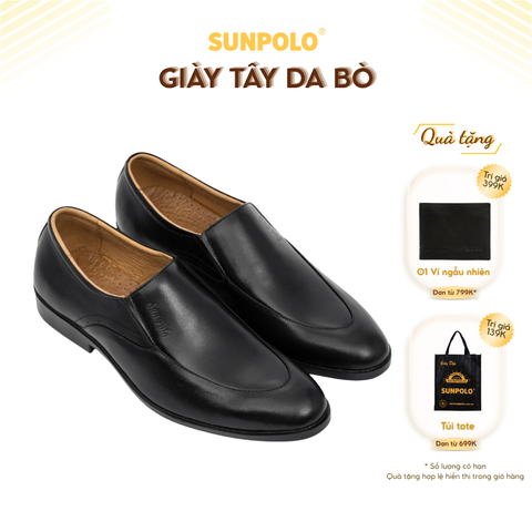 Giày Tây Nam KT0540 Da Bò Nâu Đen