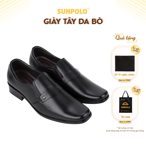 Giày tây SPH120 da bò đế cao su phù hợp công sở, dự tiệc hay đi chơi