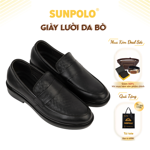 Giày lười bò nam SPH509 phong cách đế cao