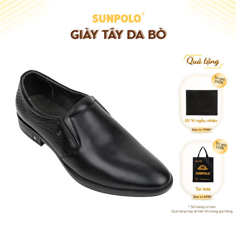 Giày tây SPH437 da bò mũi nhọn thích hợp nơi công sở, dự tiệc hay đi chơi