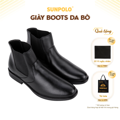 Giày Boots Nam BOOT01 Cổ Cao Da Bò