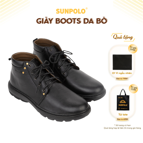 Giày Boot nam BOOT06 da bò Chunky Boots