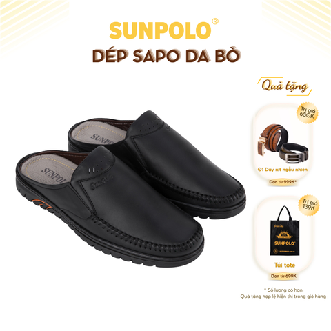 Dép Sapo bít mũi SPO293 da bò