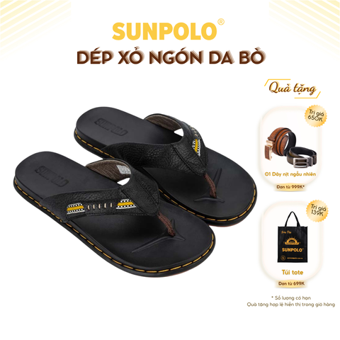Dép kẹp nam KEP201 Da Bò