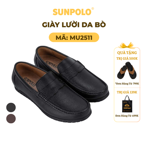 Giày Mọi Nam MU2511 Da Bò