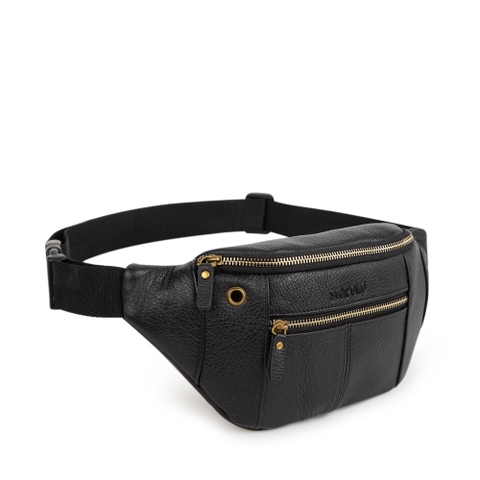 Túi Đeo Chéo Bao Tử Nam Da Bò Cao Cấp SBT107 Đen Nâu Xanh Navy