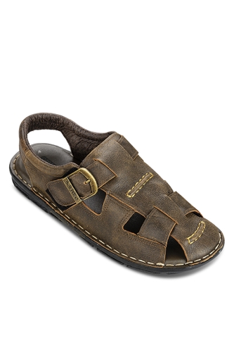 Xăng đan bít mũi da bò Sandals SDA019