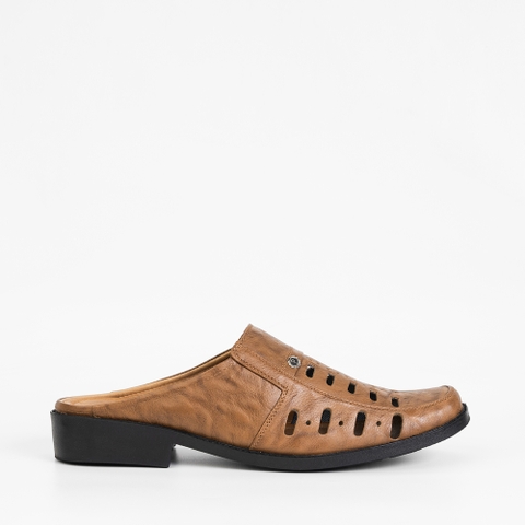 Dép Sapo SPO009 da bò đế cao su gót cao 3cm
