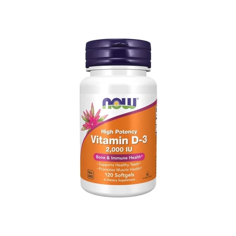 Now Vitamin D3 2000IU (120 viên)