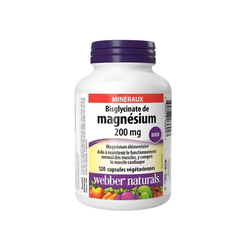 Webber Naturals Magnesium Bisglycinate 200mg (120 viên)