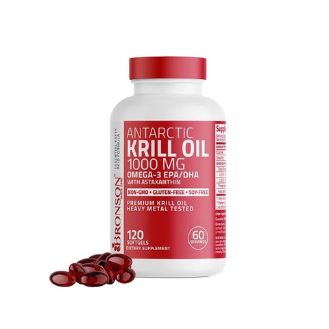 Bronson Antarctic Krill Oil Omega-3 EPA/DHA, 1000 mg (60 Viên)