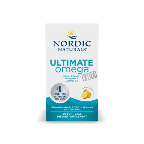 Nordic Naturals Ultimate Omega Xtra, Lemon Flavor (60 Soft Gels)