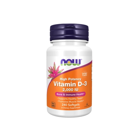 NOW Vitamin D3 2000IU (240 viên)