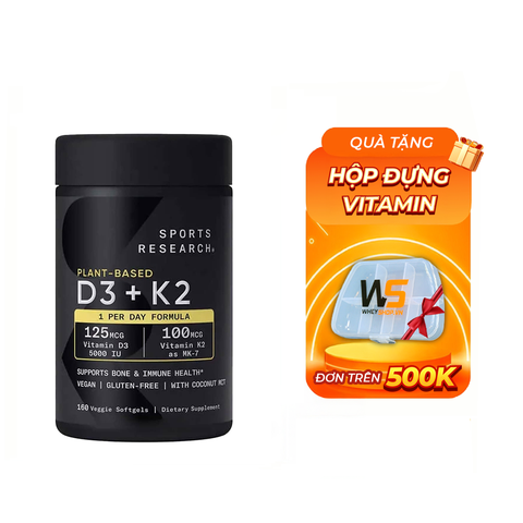 SR Vitamin D3+K2 (160 viên)