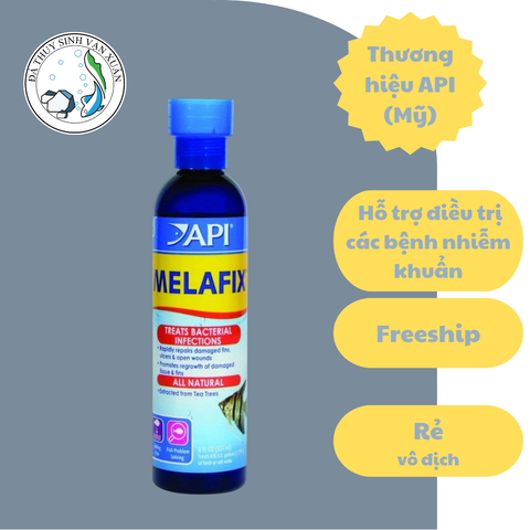 API MELAFIX 118ML CHÍNH HÃNG – HỖ TRỢ ĐIỀU TRỊ LỞ LOÉT, NHIỄM KHUẨN CHO CÁ CẢNH