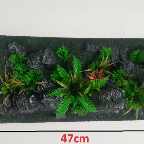 [BACKGROUND 3D] Phông Nền 3D Giả Núi Đá, Giả Cây Trang Trí Cho Hồ Cá Cảnh SIZE 47X23CM
