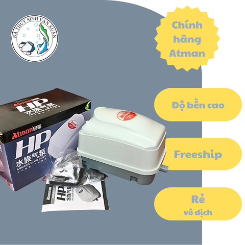 Máy Sủi Oxy Atman HP 4000 HP 8000 HP 12000 HP 16000 Công Suất Lớn Cho Hồ Cá Hồ Koi