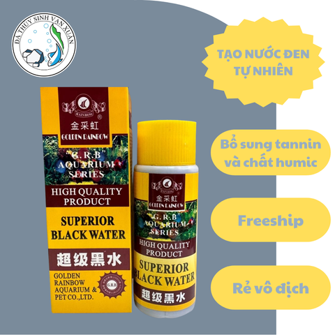 Nước Đen Rainbow Black Water 125ml Bổ Sung Tannin Cho Hồ Cá Cảnh, Hồ Thủy Sinh