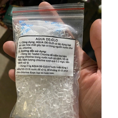 AQUA DE-CLO SẢN PHẨM TRUNG HÒA CHLORINE TRONG BỂ CÁ