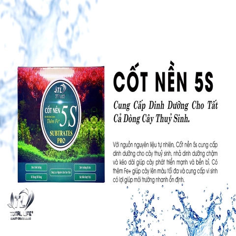 Total Life Cốt Nền Thủy Sinh 5S Bổ Sung Dưỡng Chất Cho Thực Vật