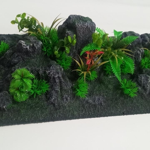[BACKGROUND 3D] Phông Nền 3D Giả Núi Đá, Giả Cây Trang Trí Cho Hồ Cá Cảnh SIZE 47X23CM
