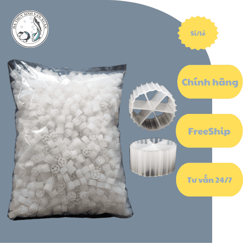 Hạt KALDNES Vật Liệu Lọc Cho Hồ Cá 500gam