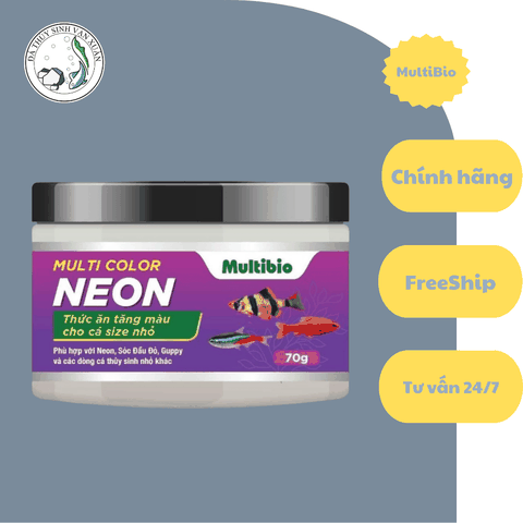 Thức Ăn Cho Cá Cảnh MULTI COLOR Neon – Hộp 70g