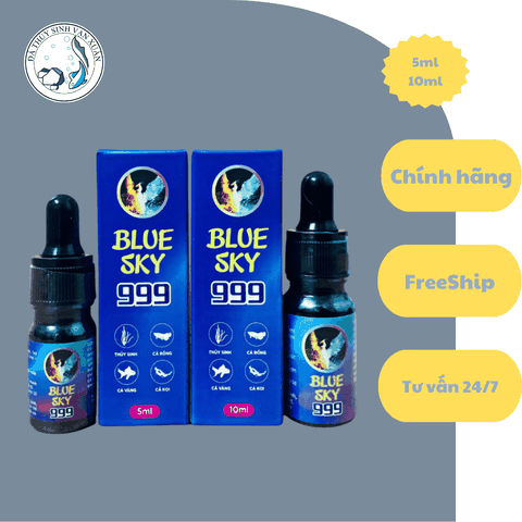 BLUE SKY 999 Xử Lý Túm Lắc Cá, Các Loại Nấm Cho Mọi Loại Cá Cảnh 50ML