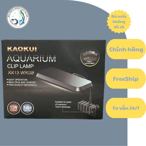 ĐÈN LED Kẹp KaoKui 13 WRGB Phù Hợp Hồ 20-40cm