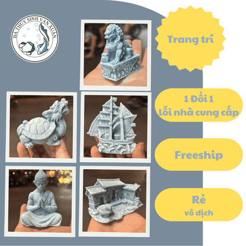 Mô Hình Trang Trí Cho Bể Cá Thủy Sinh, Hồ Cá, Hồ Biotop, Hồ Bán Cạn, Tiểu Cảnh