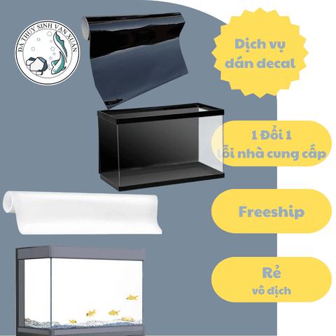 Decal Dán Bể Cá, Dán Nền Hồ Cá Cảnh Khổ 60cm Chiều Dài Theo Mét