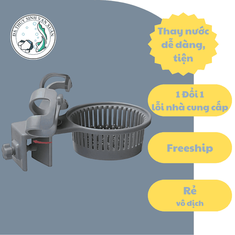 Kẹp Cố Định Ống Nước VOONLINE Có Giỏ – Giữ Ống Gọn Gàng, Hỗ Trợ Vệ Sinh Hồ Cá