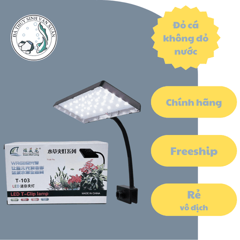 Đèn Led Kẹp Hãng XuanMeiLong XML T102 T103 Đỏ Cá Không Đỏ Nước, Giúp Cây Quang Hợp
