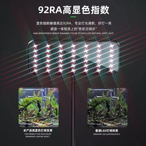 Đèn Led Kẹp RGB Đỏ Cá Không Đỏ Nước DEYAO CF02