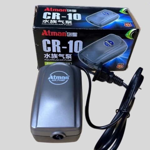 Máy sủi oxy Atman CR 10, CR 40 Chống Ồn [TẶNG KÈM DÂY VÀ ĐÁ SỦI]