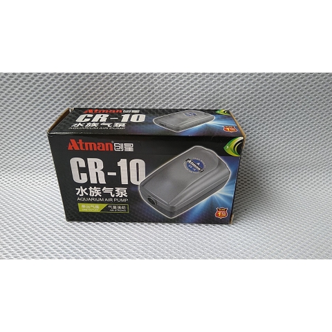 Máy sủi oxy Atman CR 10, CR 40 Chống Ồn [TẶNG KÈM DÂY VÀ ĐÁ SỦI]