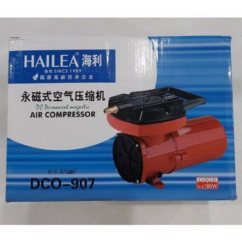 Máy Thổi Khí Sử Dụng Bình Ắc Quy Công Suất Lớn 180w Hailea DCO 907[TẶNG ĐÁ SỦI, DÂY OXY]