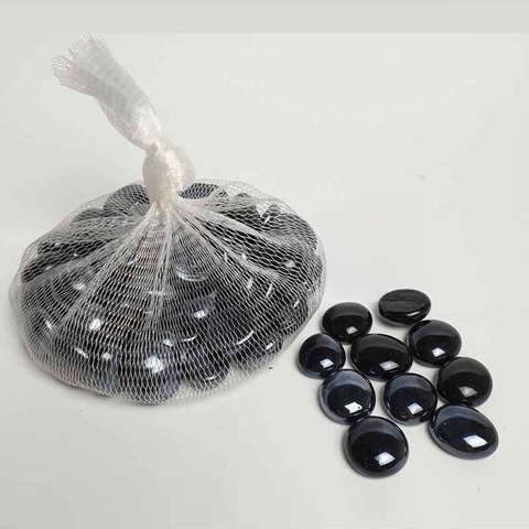 Sỏi Thủy Tinh Tròn Dẹp Đủ Màu Trang Trí Thủy Sinh Hồ Cá Tiểu Cảnh Chậu Cây [320g]