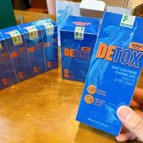 KOIKA DETOX | Dung Dịch khử Clo, Khử Kim Loại Nặng, Giảm Stress, Chống Sốc Chuyên Cho Cá Tép cảnh