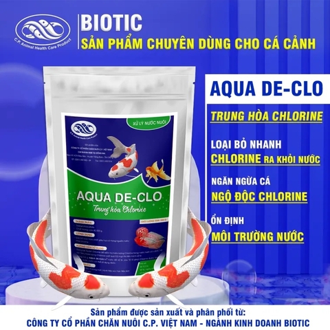 AQUA DE-CLO SẢN PHẨM TRUNG HÒA CHLORINE TRONG BỂ CÁ