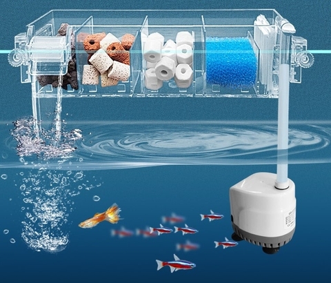 Bộ Lọc Tràn Trên Tích Hợp Thác KÈM MÁY BƠM VÀ VẬT LIỆU LỌC JENECA GD-15/ GD-16/ GD-17/ GD-18/ GD-19