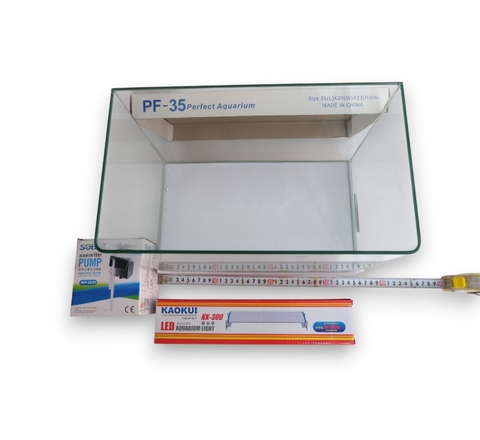 Bể Cá, Hồ Cá Đúc Uốn Cong Hai Cạnh Mặt Trước SIZE 35