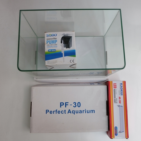 [FREESHIP HCM] Bể Cá Đúc Uốn Cong Hai Cạnh Mặt Trước SIZE 30cm
