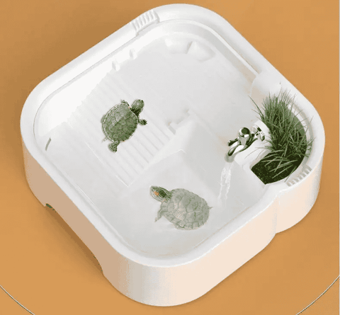 Hồ Nuôi Rùa Chuyên Dụng MINI Để Bàn GH-05 Có Dàn Lọc size 28x28x17